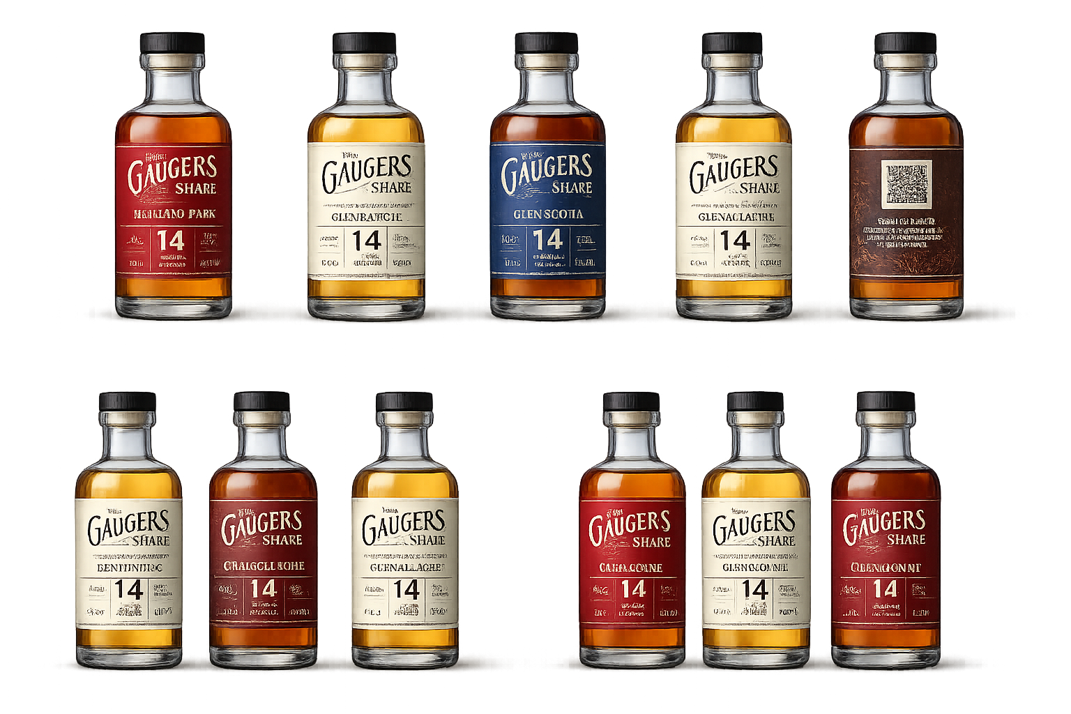 Gauger's Share bottle range — 10 expressions
